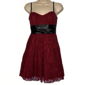 Womens Lace Babydoll Dress M Sweetheart Floral Vamp Goth Fairy Grunge Speechless